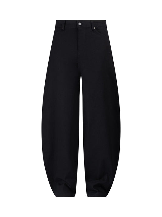 PANTALON EN JEAN BALLON NOIR