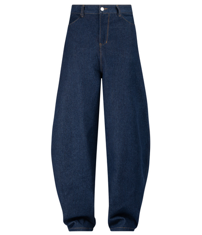 PANTALON EN JEAN BALLON BLEU