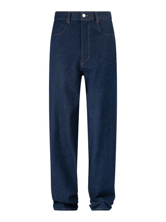 PANTALON EN JEAN DROIT BLEU