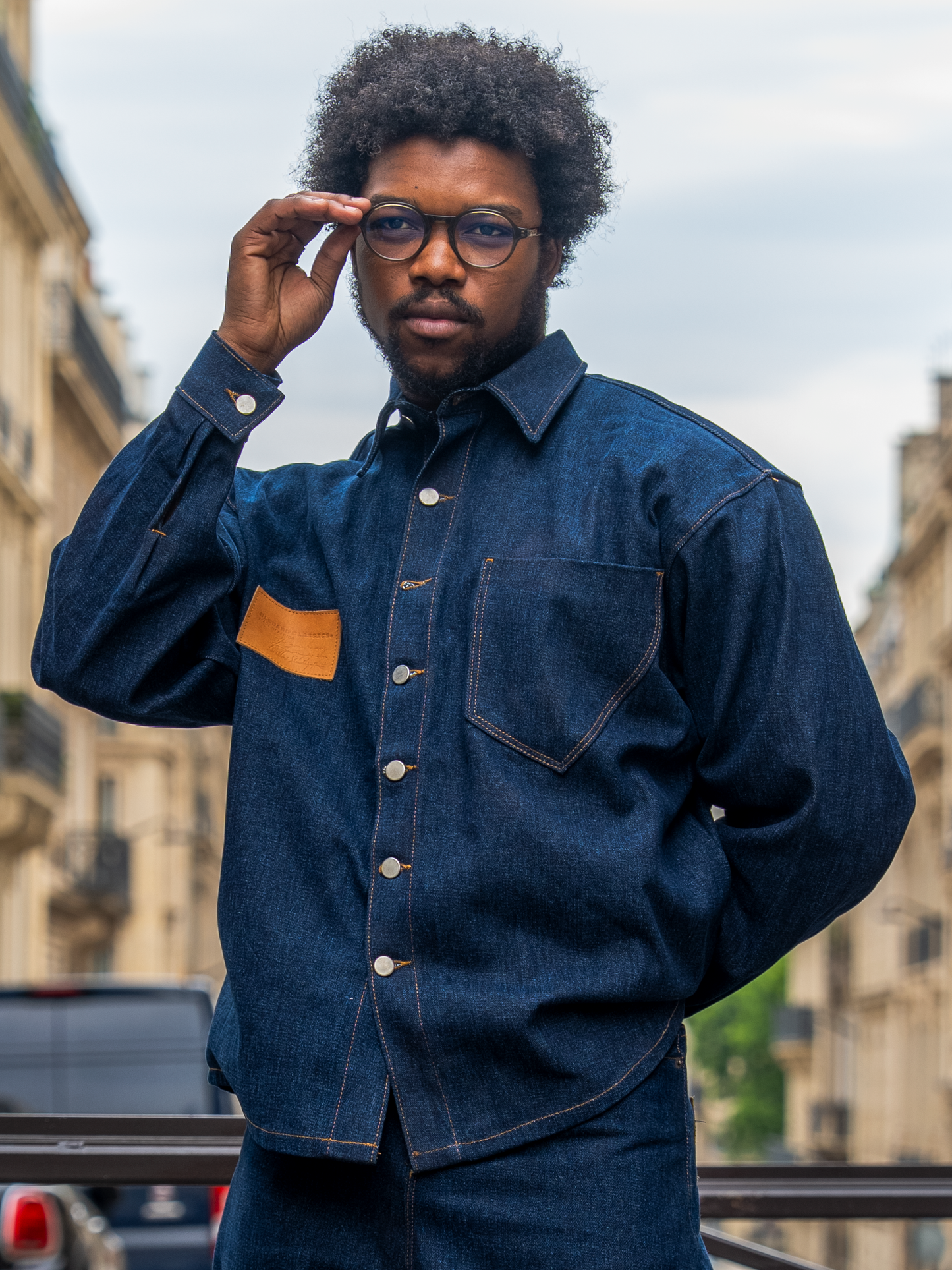 CHEMISE EN JEAN BLEU UNISEX