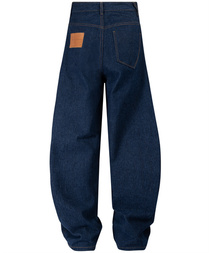 PANTALON EN JEAN BALLON BLEU