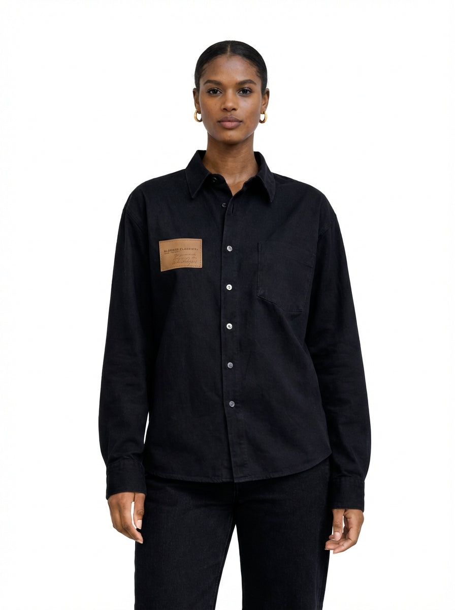 CHEMISE EN JEAN NOIR UNISEX