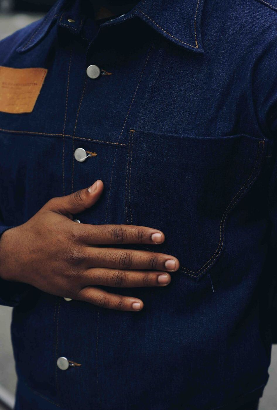 VESTE EN JEAN CROPPED BLEU