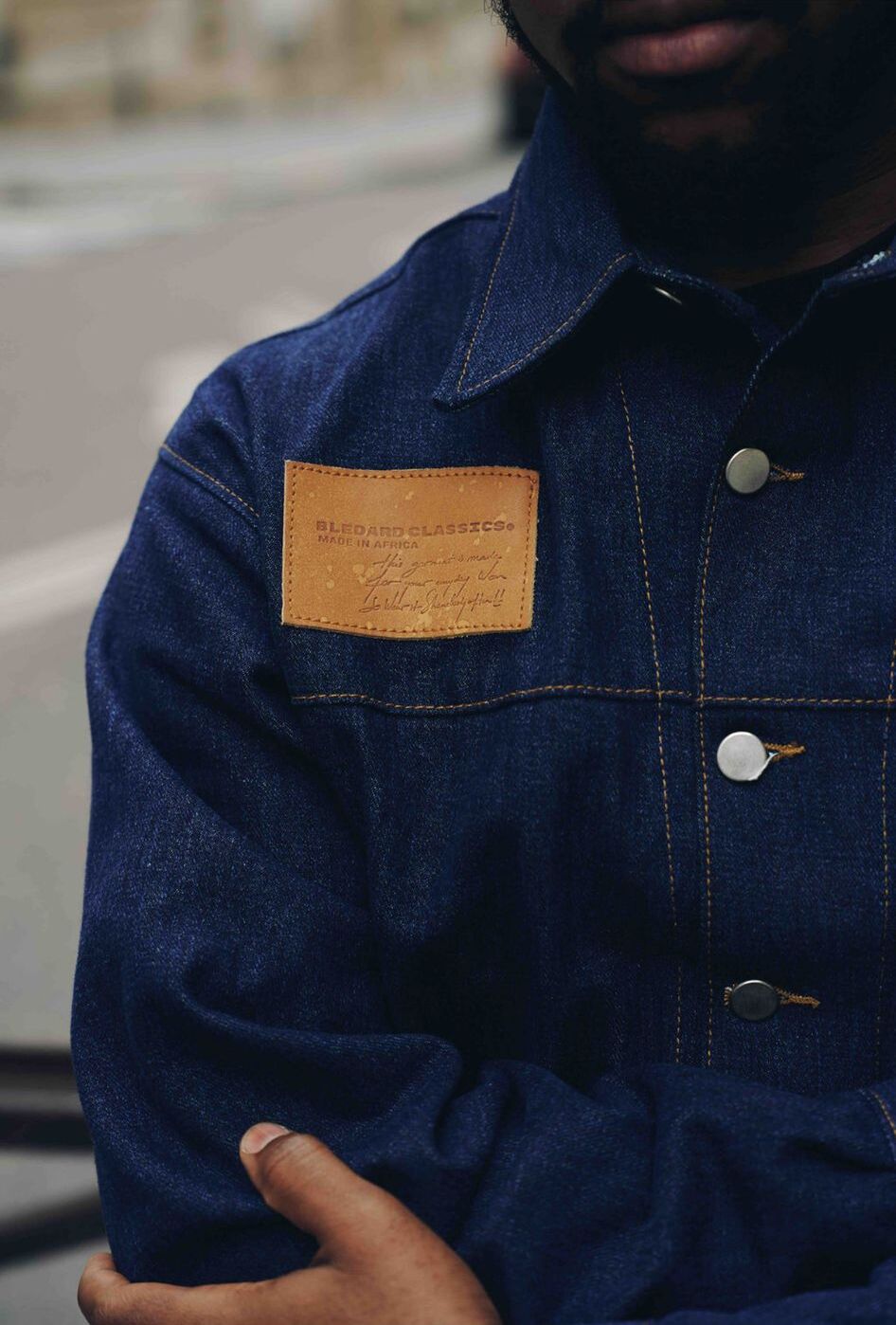 VESTE EN JEAN CROPPED BLEU