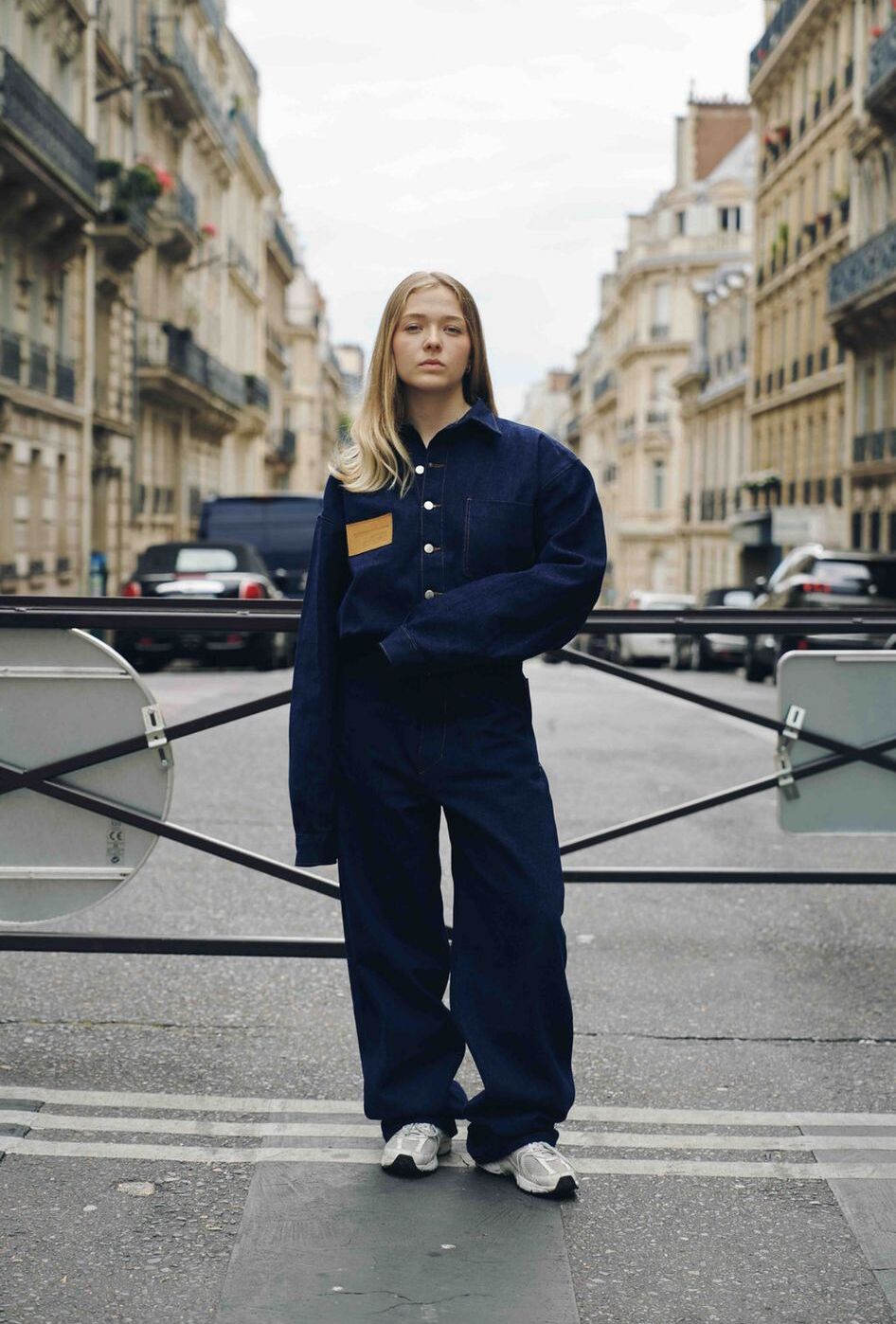 PANTALON EN JEAN DROIT BLEU
