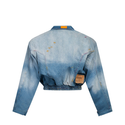 IFRANE DENIM BOMBER JACKET